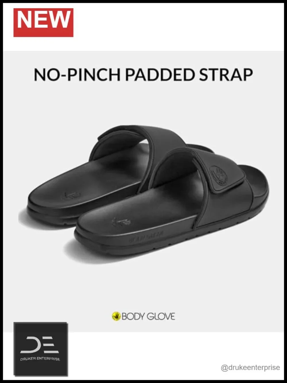 Cushioned PU Footbed Slide Sandals with Adjustable Padded Strap